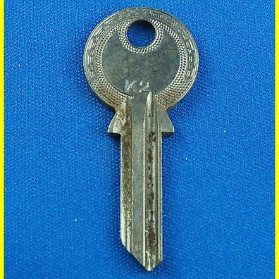 Zeiss Ikon Schlüsselrohling für ältere Kleinzylinder - Profil K2 - ca. 70 Jahre alt