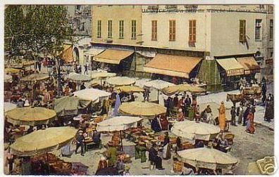 00236 Ak Frankreich Nizza Wochenmarkt 1924