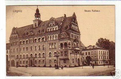 05734 Ak Liegnitz Schlesien neues Rathaus 1917