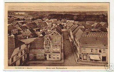 05852 Ak Teterow in Meckl. Blick vom Rathausturm 1925