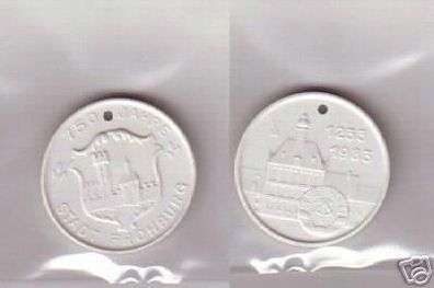 Porzellan Medaille 750 Jahre Stadt Frohburg 1233-1983