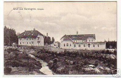 05914 Ak Gruß aus Carolagrün im Erzgebirge 1909