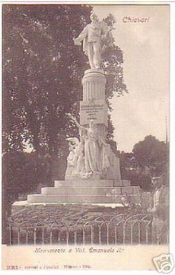 06032 Ak Chiavari Denkmal Vittorio Emanuele 1902