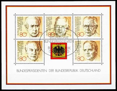 BRD BLOCK Kleinbogen Block 18-ESST-BONN zentrisch gestempelt SF89346