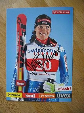 Skistar Nadja Kamer - handsigniertes Autogramm!!!