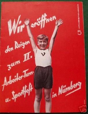 Festschrift Nr. 5, 2. Turn-u. Sportfest Nürnberg 1929