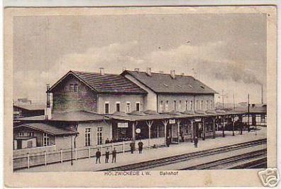 03274 Feldpost Ak Holzwickede i.W. Bahnhof 1918