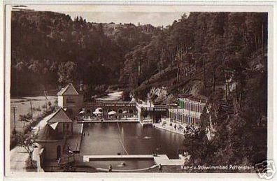 03529 Ak Kur- und Schwimmbad Pottenstein um 1930