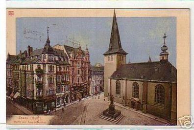 03782 Feldpost Ak Essen Markt mit Kruppdenkmal 1915