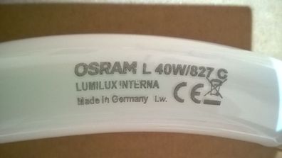 Osram 40w T9 Ring-Lampe gelblich warmweiss NeonLicht wie GlühBirnenLicht GlühLampe CE
