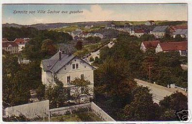 07472 Ak Kemnitz von Villa Sachse aus gesehen 1914