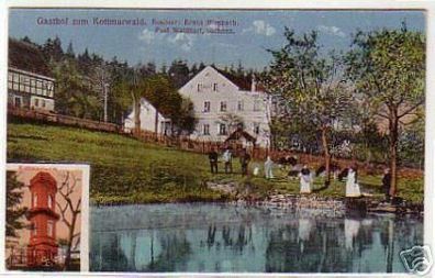 07244 Ak Gasthof zum Kottmarwald und Turm um 1920