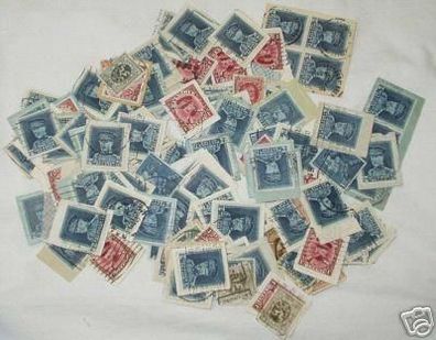 viele Briefmarken Belgien um 1900-1930