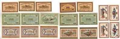 20 Banknoten Notgeld der Gemeinde Leck um 1920