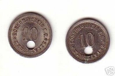 10 Pfennig Wertmarke Consum Verein Meuselwitz um 1920