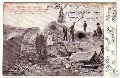 05493 Ak Meuselwitz Dampfkessel Explosion 1904