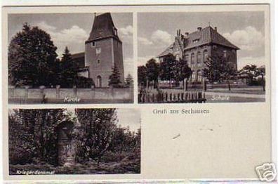 02275 Mehrbild Ak Gruß aus Seehausen um 1940