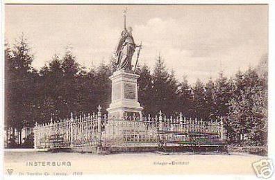 06290 Ak Insterburg Kriegerdenkmal um 1910