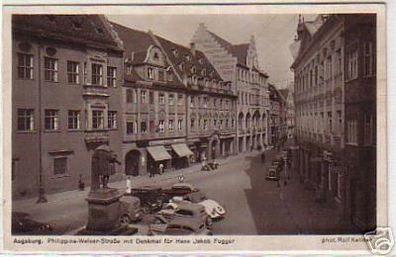 06419 Ak Augsburg Philippine Weiser Strasse um 1940