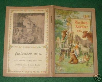 schöner Tierschutz-Kalender 1915 Berlin
