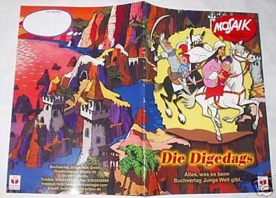 Mosaikreklame "Die Digedags" 2000 im A5 Format