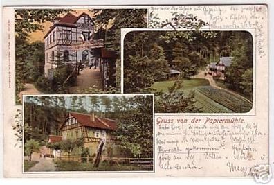 08033 Mehrbild Ak Gruss von der Papiermühle 1903