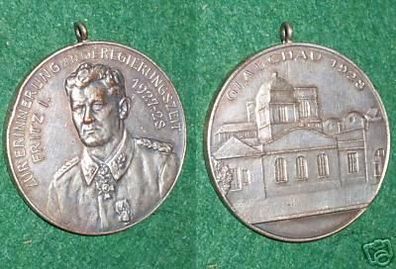 seltene versilberte Schützen Medaille Glauchau 1928