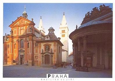 Prag 2004 - Hrad Bazilika sv. Jiri, AK 741 Ansichtskarte Postkarte