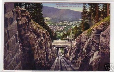 04772 Ak Baden-Baden Drahtseilbahn 1914