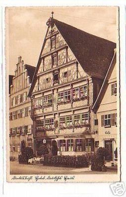 06542 Ak Dinkelsbühl Hotel deutsches Haus um 1940