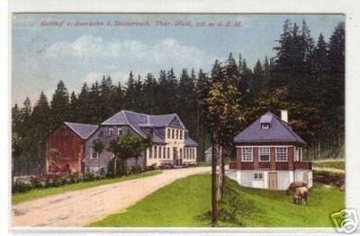 07595 Ak Gasthof zum Auerhahn bei Stützerbach um 1920