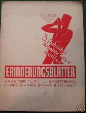 Erinnerungsblätter 3. sächs. Turn- u. Sportfest 1928