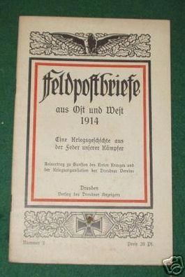 Heft "Feldpostbriefe aus Ost und West 1914"