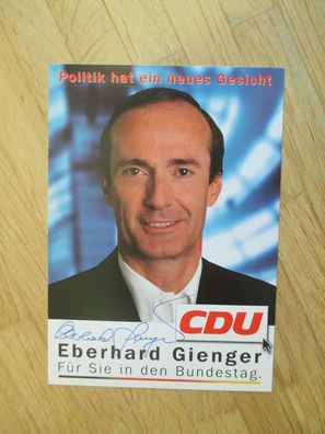 MdB CDU Turner Legende Eberhard Gienger - handsigniertes Autogramm!!!