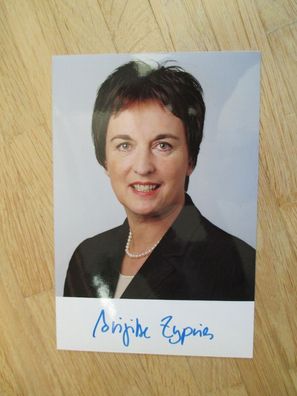 Bundesministerin SPD Brigitte Zypries - handsigniertes Autogramm!!!
