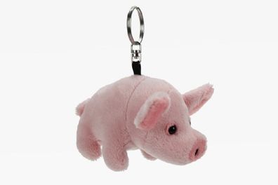 Schlüsselanhänger Plüschtier Schwein 12cm Kuscheltiere Stofftiere Schlüsselring Tier