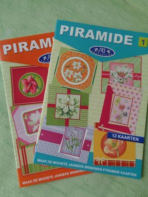2 Hefte Janneke Brinkman JBS für 24 Pyramid-Karten Studio Light Blumen