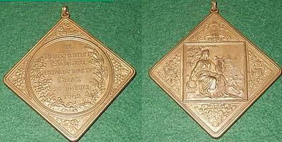 Bronze Medaille 6. Sängerbundesfest in Graz 1902
