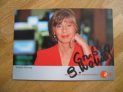 ZDF Börsenstudio Brigitte Weining - handsigniertes Autogramm!!!