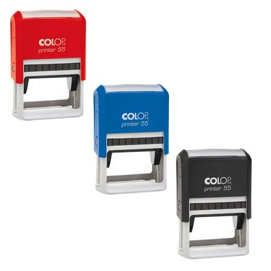 COLOP Stempel Printer 55 Rechteck mit individueller Textplatte/ Logo Textstempel