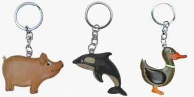 Schlüsselanhänger Tier Schlüsselring Talisman Rucksackanhänger Anhänger Orca Sau Ente