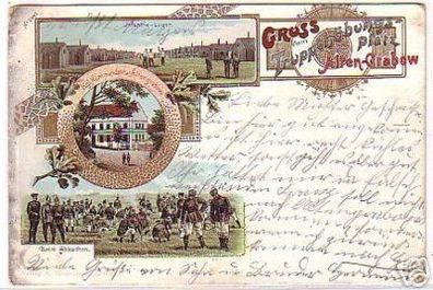 17235 Ak Gruß vom Truppenübungsplatz Alten Grabow 1906