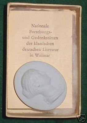 Goethes Sammlung Reliefplakette in Biskuitporzellan