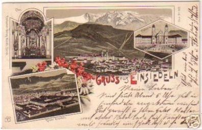 17851 Ak Lithographie Gruss aus Einsiedeln 1900