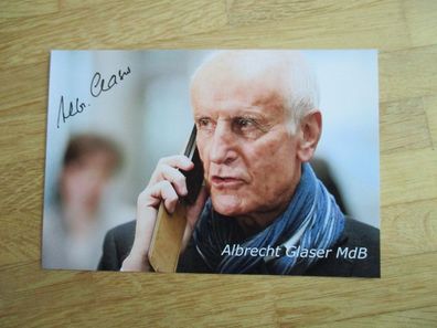 MdB AfD Politiker Albrecht Glaser - handsigniertes Autogramm!!!