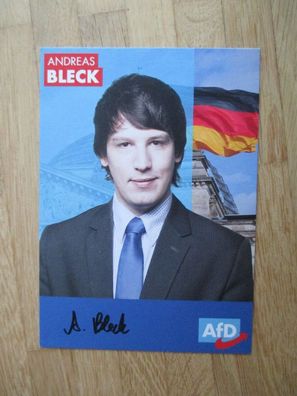 MdB AfD Politiker Andreas Bleck - handsigniertes Autogramm!!!