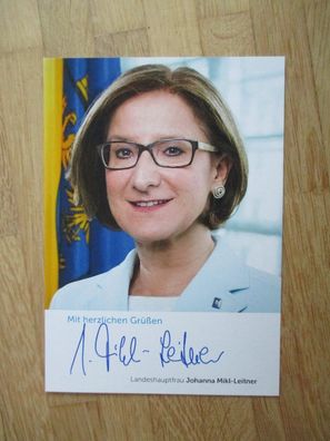 Österreich Landeshauptfrau ÖVP Johanna Mikl-Leitner - handsigniertes Autogramm!!!