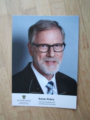 Sachsen-Anhalt Minister Rainer Robra - handsigniertes Autogramm!!!