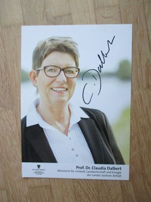 Sachsen-Anhalt Ministerin Prof. Dr. Claudia Dalbert - handsigniertes Autogramm!!!