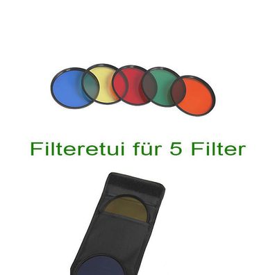 Farbfilter Set 5x gelbilter blaufilter orangefilter grün rotfilter 58mm 58mm